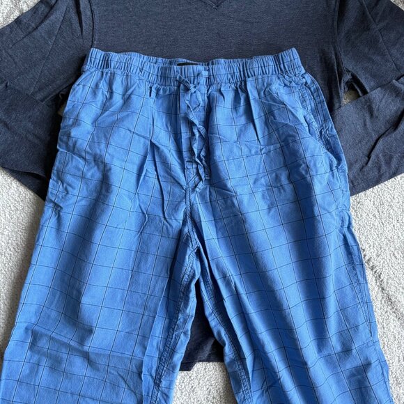 Nordstrom Men’s Shop Pajama Set Long Sleeve Top & Cotton Lounge Pants Sz M - Picture 7 of 7